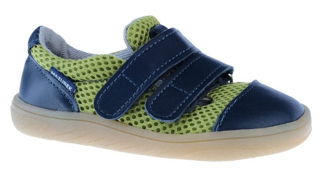 SLIPPER DARK BLUE LIME (BAREFOOT 18-36).JPG